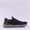 Rieker Men Felix Elasticated Laced Shoe - Navy Leather